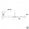 Fermapersiane ferro anta doppia vite lunga fil. metrico M10x120