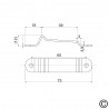 Glissière inox pour tourniquet