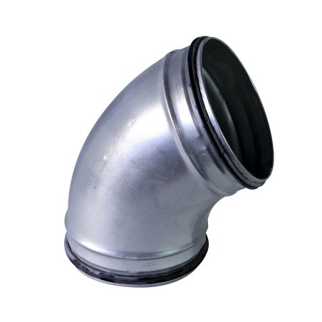Coude spiralé 60° Version SAFE avec joint d’étanchéité