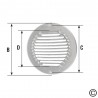 Grille de ventilation inox