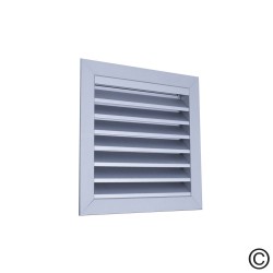 Grille murale en aluminium, exécution robuste