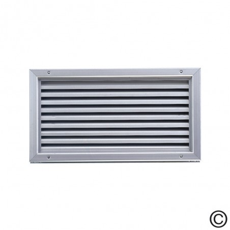 Grille de porte aluminium eloxé