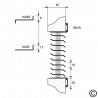 Lineargitter Aluminium grosser Luftdurchlass